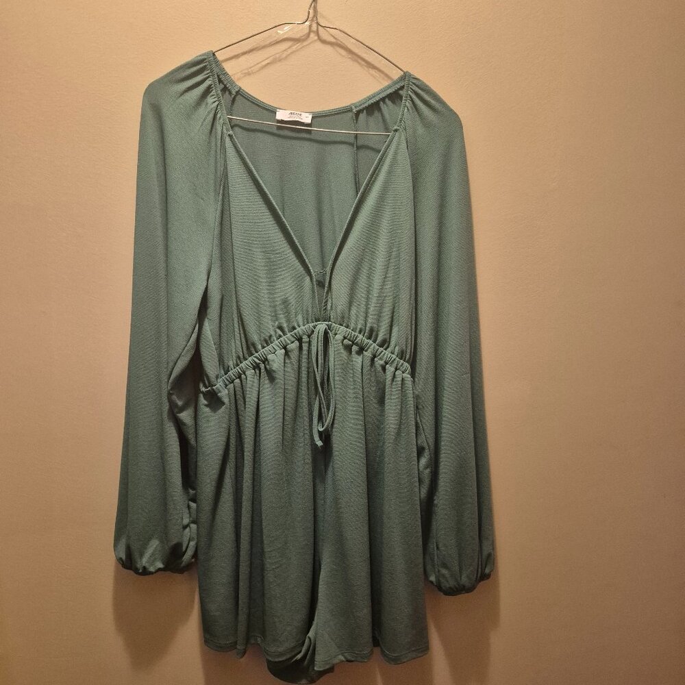 Ladies green summer dress